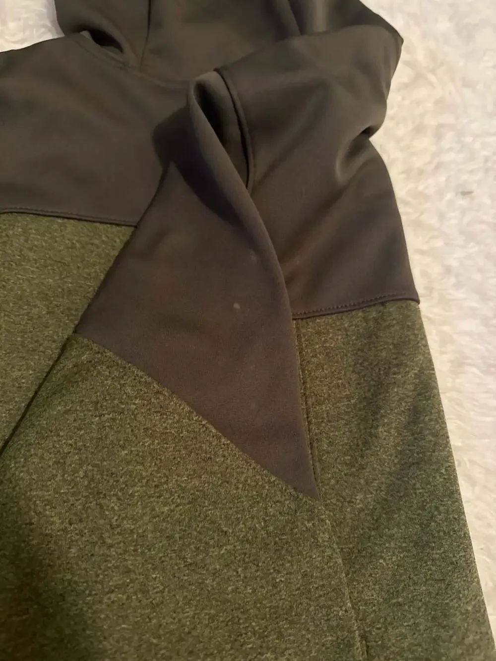 The North Face Men's Haldee Full-Zip Hooded Fleece Jacket‎ Green/Dark Grey XL